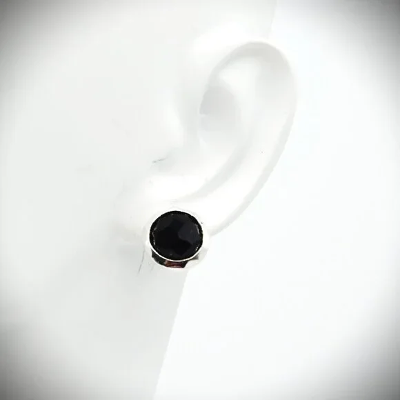 IPPOLITA Wonderland Lollipop Sterling Silver & Faceted Black Onyx Stud Earrings